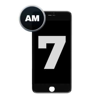LCD and Digitizer Assembly for iPhone 7 (Steel Plate Pre-Installed) (Aftermarket) Black