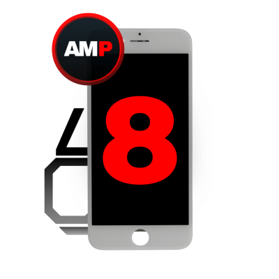 LCD and Digitizer Assembly for iPhone 8 / iPhone SE (2020 / 2022) (iQ7) White (Breakage Coverage)