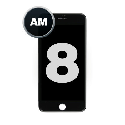 LCD and Digitizer Assembly for iPhone 8 / iPhone SE (2020) (Steel Plate Pre-Installed) (Aftermarket) Black