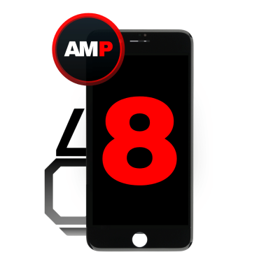 LCD and Digitizer Assembly for iPhone 8 / iPhone SE (2020 / 2022) (iQ7) Black (Breakage Coverage)