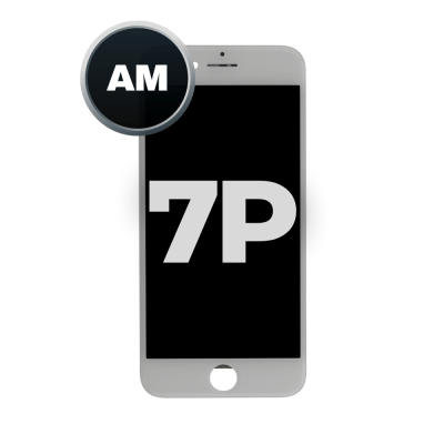 LCD and Digitizer Assembly for iPhone 7 Plus (Steel Plate Pre-Installed) (Aftermarket) White
