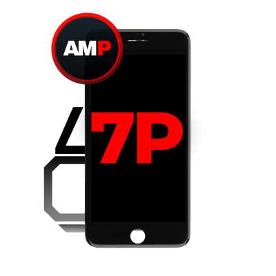 LCD and Digitizer Assembly for iPhone 7 Plus (iQ7) Black (Breakage Coverage)