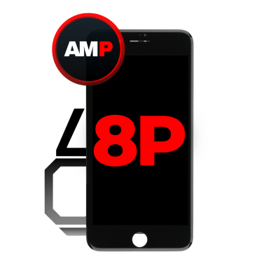 LCD and Digitizer Assembly for iPhone 8 Plus (iQ7) Black (Breakage Coverage)