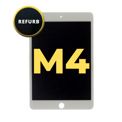 LCD and Digitizer Assembly for iPad Mini 4 (Sleep/Wake Sensor Pre-Installed) (Refurbished) White