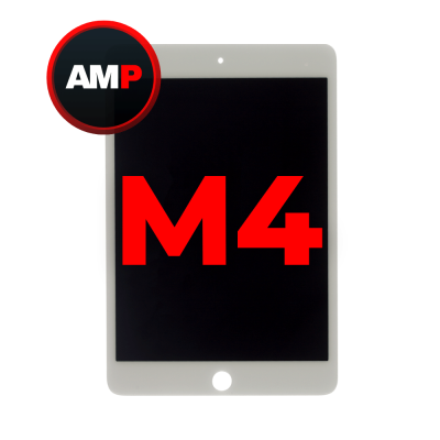 LCD and Digitizer Assembly for iPad Mini 4 (Sleep/Wake Sensor Pre-Installed) (Aftermarket) White