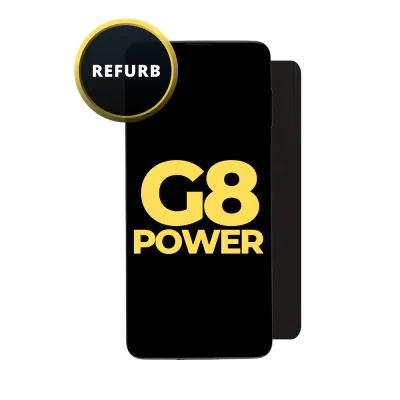 LCD and Digitizer Assembly for Moto G8 Power (XT2041-1/3) Black (with Frame) (Refurbished)