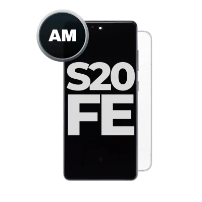 LCD and Digitizer Assembly for Samsung Galaxy S20 FE 5G Cloud White (With Frame) (Aftermarket)