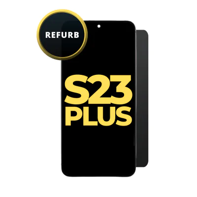 Oled and Digitizer Assembly for Samsung Galaxy S23 Plus Black (with Frame) (Refurbished)