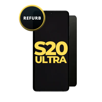 OLED and Digitizer Assembly for Samsung Galaxy S20 Ultra 5G Cosmic Black (With Frame) (Refurbished)