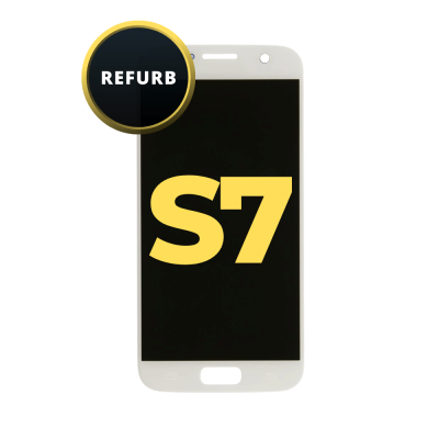 OLED and Digitizer Assembly for Samsung Galaxy S7 White Pearl (Without Frame) (Refurbished)