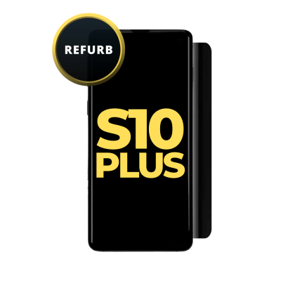 OLED and Digitizer Assembly for Samsung Galaxy S10 Plus Black (With Frame) (Refurbished)