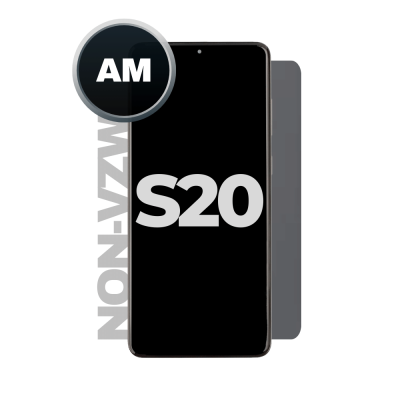LCD and Digitizer Assembly for Samsung Galaxy S20 5G Cosmic Grey (With Frame) (Non-UW Frame) (Aftermarket)