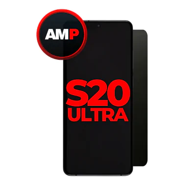 OLED and Digitizer Assembly for Samsung Galaxy S20 Ultra 5G Cosmic Black (With Frame) (Aftermarket)