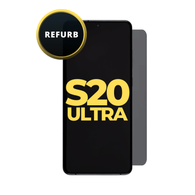 OLED and Digitizer Assembly for Samsung Galaxy S20 Ultra 5G Cosmic Grey (With Frame) (Refurbished)