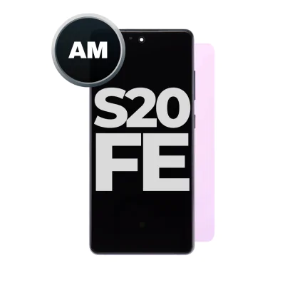 LCD and Digitizer Assembly for Samsung Galaxy S20 FE 5G Cloud Lavender (With Frame) (Aftermarket)