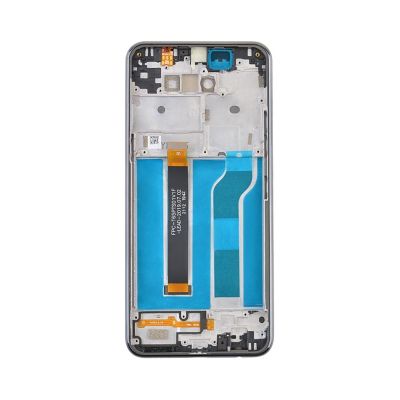 LCD and Digitizer Assembly for LG K51 / Q51 Black (with Frame) (Refurbished)