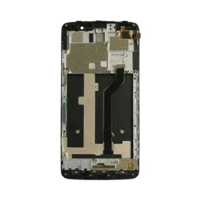 LCD and Digitizer Assembly for ZTE Max XL (N9560) Black (with Frame) (Refurbished)