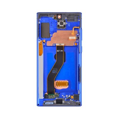 OLED and Digitizer Assembly for Samsung Galaxy Note 10 Plus / Note 10 Plus 5G Aura Blue (With Frame) (Refurbished)