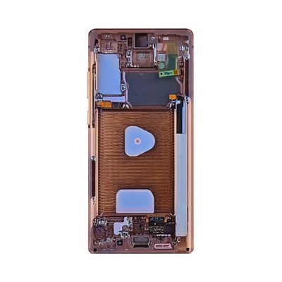 OLED and Digitizer Assembly for Samsung Galaxy Note 20 Mystic Bronze (With Frame) (Except Verizon) (Refurbished)
