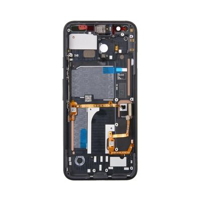 OLED and Digitizer Assembly for Google Pixel 4 Black (Grey Power Button) (with Frame) (Refurbished)