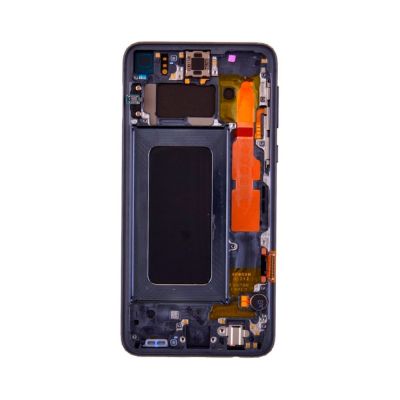 OLED and Digitizer Assembly for Samsung Galaxy S10e Prism Black (With Frame) (Refurbished)