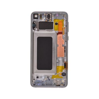 OLED and Digitizer Assembly for Samsung Galaxy S10e Prism White (With Frame) (Refurbished)