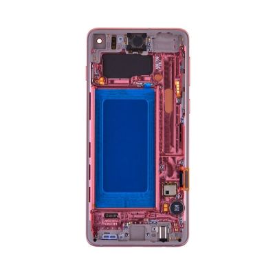 OLED and Digitizer Assembly for Samsung Galaxy S10 Flamingo Pink (With Frame) (Refurbished)