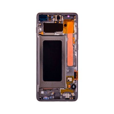 OLED and Digitizer Assembly for Samsung Galaxy S10 Plus Prism / Ceramic Black (With Frame) (Refurbished)