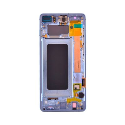 LCD and Digitizer Assembly for Samsung Galaxy S10 Plus Prism Blue (With Frame) (Aftermarket)