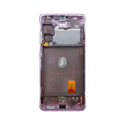 OLED and Digitizer Assembly for Samsung Galaxy S20 FE 5G Cloud Lavender (With Frame) (Refurbished)