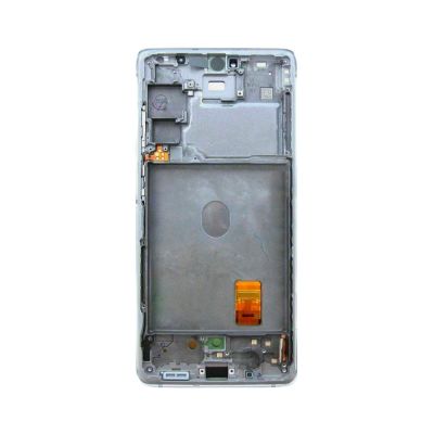 OLED and Digitizer Assembly for Samsung Galaxy S20 FE 5G Cloud White (With Frame) (Refurbished)