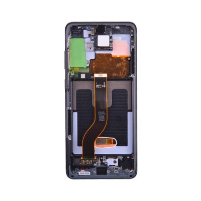 OLED and Digitizer Assembly for Samsung Galaxy S20 Plus / S20 Plus 5G Cosmic Black (With Frame) (Refurbished)