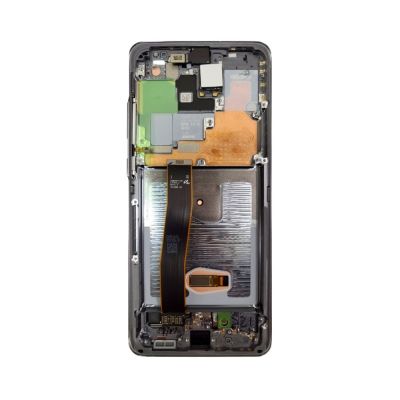 OLED and Digitizer Assembly for Samsung Galaxy S20 Ultra 5G Cosmic Grey (With Frame) (Refurbished)