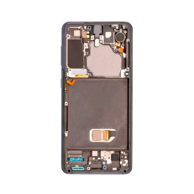 OLED and Digitizer Assembly for Samsung Galaxy S21 5G Phantom Grey (With Frame) (Antenna Transfer Required for Verizon) (Refurbished)