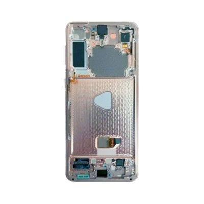 OLED and Digitizer Assembly for Samsung Galaxy S21 Plus 5G Phantom Silver (With Frame) (Antenna Transfer Required for Verizon) (Refurbished)