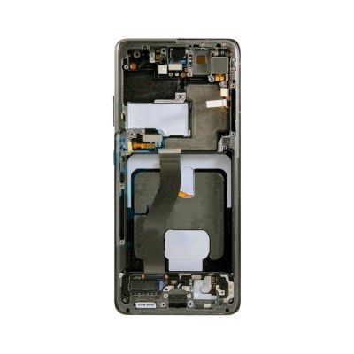 OLED and Digitizer Assembly for Samsung Galaxy S21 Ultra 5G Phantom Black (With Frame) (Antenna Transfer Required for Verizon) (Refurbished)