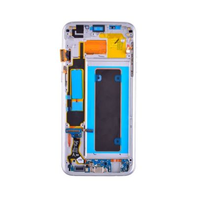 OLED and Digitizer Assembly for Samsung Galaxy S7 Edge Silver Titanium (With Frame) (Refurbished)