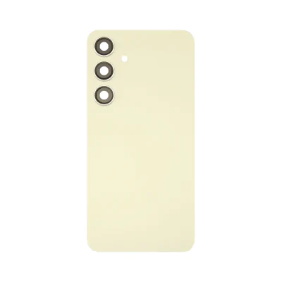 Back Door with Camera Lens for Samsung Galaxy S24 5G Amber Yellow (No Logo)