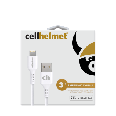 Cellhelmet USB-A to Lightning Cable (3ft) (MFi-certified)