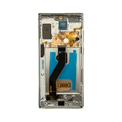OLED and Digitizer Assembly for Samsung Galaxy Note 10 Plus 5G Aura White (With Frame) (Aftermarket)
