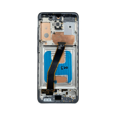 LCD and Digitizer Assembly for Samsung Galaxy S20 5G Cosmic Grey (With Frame) (Non-UW Frame) (Aftermarket)