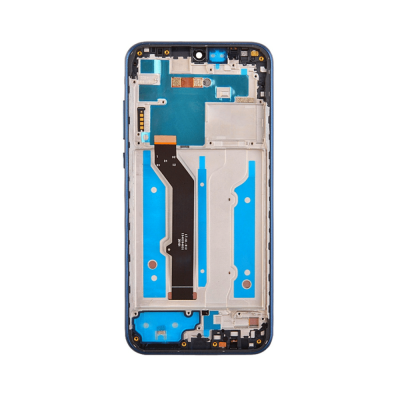 LCD and Digitizer Assembly for Moto E (XT2052) Blue (with Frame) (Refurbished)