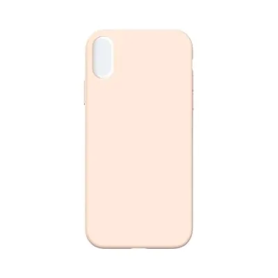 Silicone Phone Case for iPhone XR Nude Pink (No Logo)