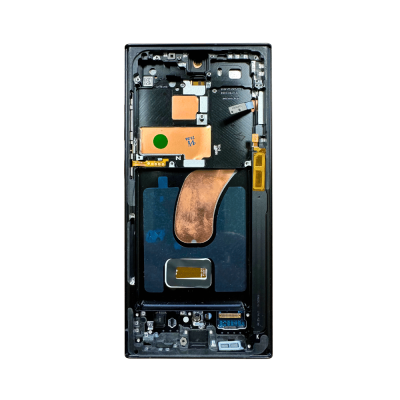 Oled and Digitizer Assembly for Samsung Galaxy S23 Ultra Black (with Frame) (Refurbished)