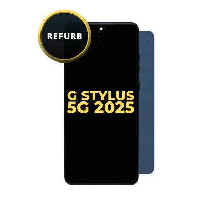 OLED and Digitizer Assembly for Motorola Moto G Stylus 5G (2025) (XT2517) Pantone Gibraltar Sea (with Frame) (Refurbished)