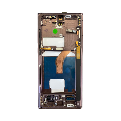 OLED and Digitizer Assembly for Samsung Galaxy S22 Ultra 5G  Burgundy (With Frame) (Refurbished)