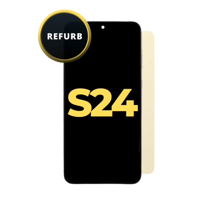 OLED and Digitizer Assembly for Samsung Galaxy S24 5G Amber Yellow (with Frame) (Refurbished)