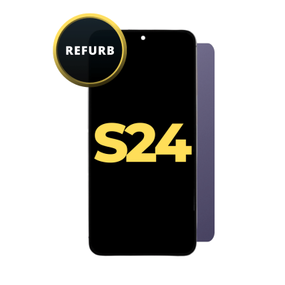 OLED and Digitizer Assembly for Samsung Galaxy S24 5G Cobalt Violet (with Frame) (Refurbished)