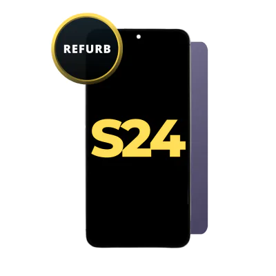 OLED and Digitizer Assembly for Samsung Galaxy S24 5G Cobalt Violet (with Frame) (Refurbished)