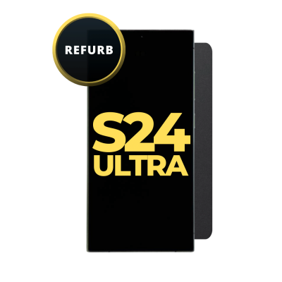 OLED and Digitizer Assembly for Samsung Galaxy S24 Ultra 5G Titanium Black (with Frame) (Refurbished)
